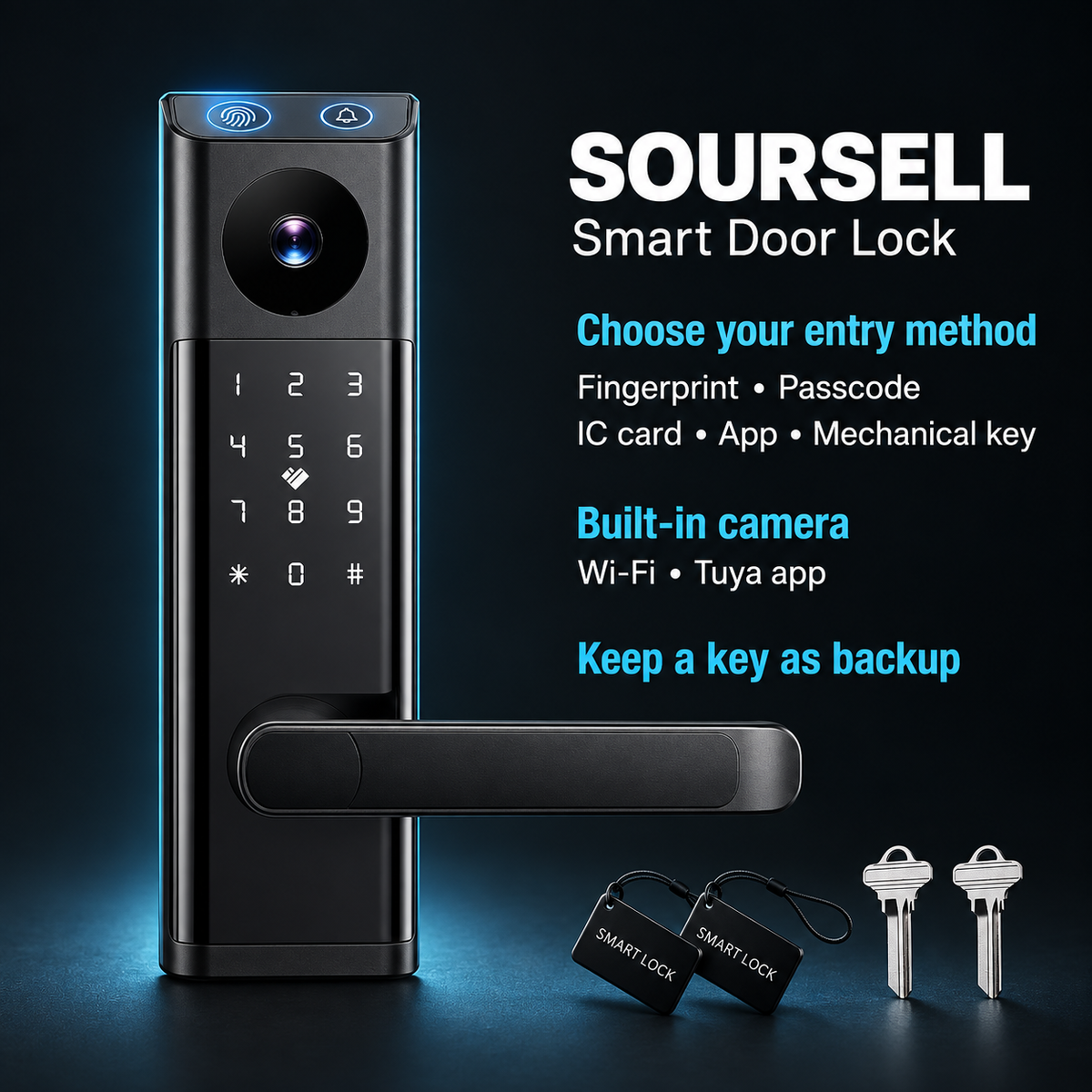 SOURSELL Guard — Smart Video Handle Lock